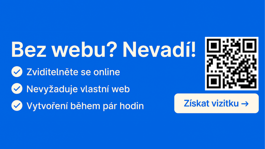 Chcete být vidět online bez složité tvorby webu? Stačí vyplnit formulář a my vám vytvoříme vlastní online vizitku. Rychle, levně a bez starostí!